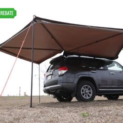 Rhino-Rack Batwing Awning - Roof Rack Mount - Bolt On - Passenger's Side - 118 Sq Ft 