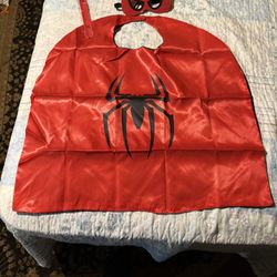 Spiderman Cape, Mask,  And Bracelet Set 