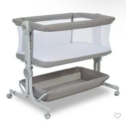 **BRAND NEW IN BOX** AirClub Baby Bedside Sleeper in Light Grey