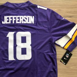 Justin Jefferson Jersey Minnesota Vikings Nike Game Jersey  Size L