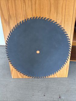 Large Sawmill Buzz saw Blade 28” Dia wall decore Vtg