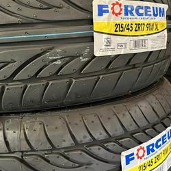 215 45 17 Set Of Brand New Tires 