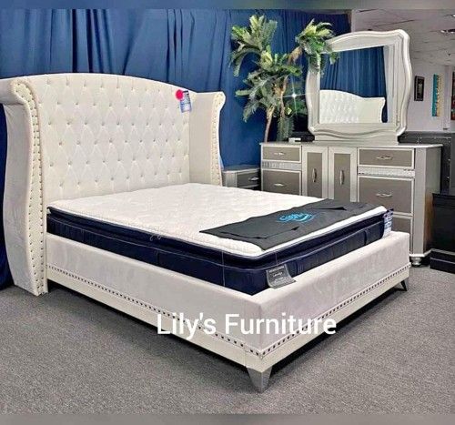 White colour Modern kings & queen size bed for sale