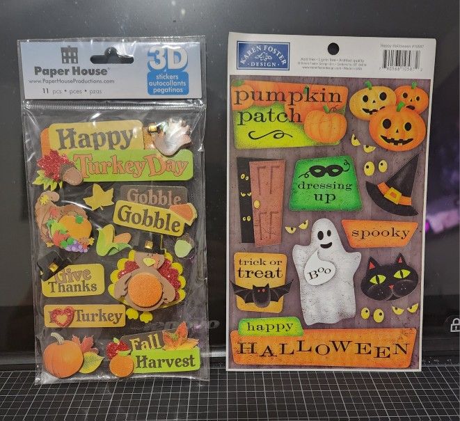 Paper House/Karen Foster Fall Stickers Set/2 BNIP