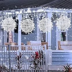 Dazzle Bright Outdoor Hanging Tree Lights, 160 LED for Garden, Party, Wedding, Yard, Porch, Patio, Christmas Holiday Decoration - White