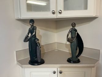 Metallic Figurine Duo - Moving Sale - Special