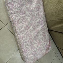 Pink Sealy Ortho Rest baby crib and toddler mattress