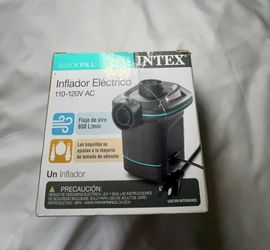 Intex Quick Fill Electric Air Pump 110 120V AC with Nozzles Indoor Use