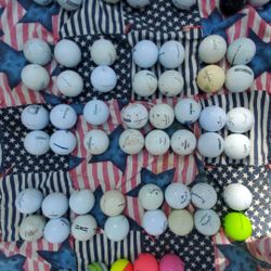 84 golf ball and 6 training balls