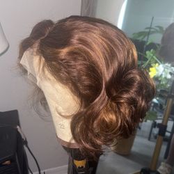 Short Highlight Human Hair 