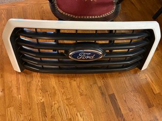 2015-17 FORD F-150 Black plastic grill w/ White Shroud