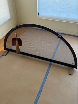 52” Iron Fireplace Screen