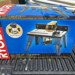 Ryobi R163RTA router table with router