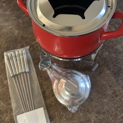 Crate & Barrel Metal Fondue (NEW) 2 Sets