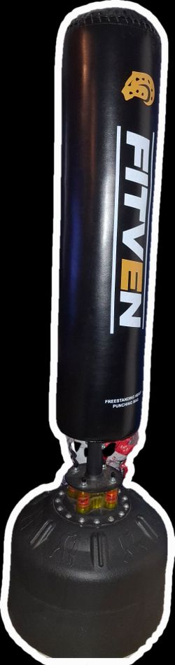 Punching bag and gloves