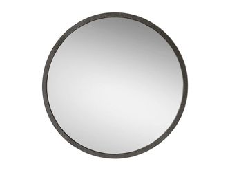 NEW! RESTORATION HARDWARE Hand Textured Narrow Framed Round Wrought Iron 60″ Mirror