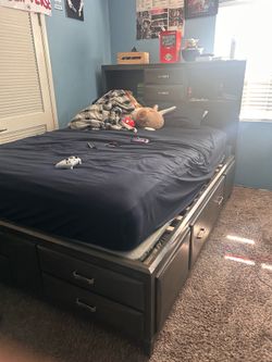 Queen Bed Frame with Drawers (Slides 2 and 3 are from website)