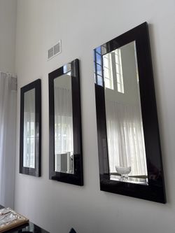 Set of 3 Tall Wall Mirrors