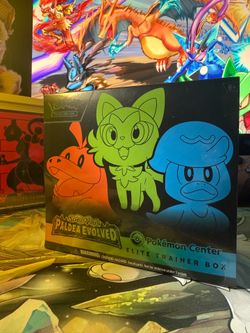 Sealed Pokémon Center Paldea Evolved Elite Trainer Box - Exclusive ETB - Factory New