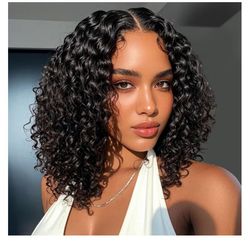 Natural Curly Bob Wig 100% Human Hair – Soft Defined Curls, Lightweight & Beginner Friendly Short Bob Wig