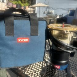 The product in the image is a Ryobi R163 Fixed Base Router. It has an 8.5 Amp, 1-1/2 peak horsepower motor. 