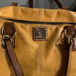 Downey & Bourke Vintage Colorblock Leather Tote 