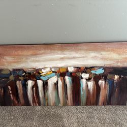 Multicolored Canvas Rustic Large Wall Art