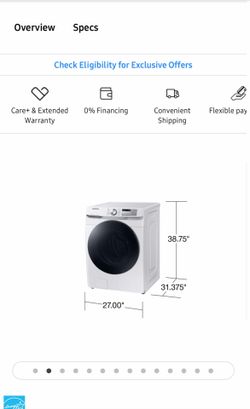 Front Load Gas Dryer and Washer - Unopened