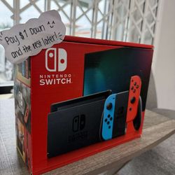 Nintendo Switch V2 Gaming New - Payments Available - Pay $1 Down To take It home