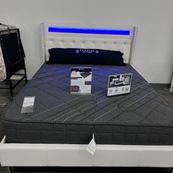 Cama Queen Size Nueva En Su Caja Incluye Colchón 