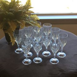 (Set of 12) Shannon Crystal Goblets