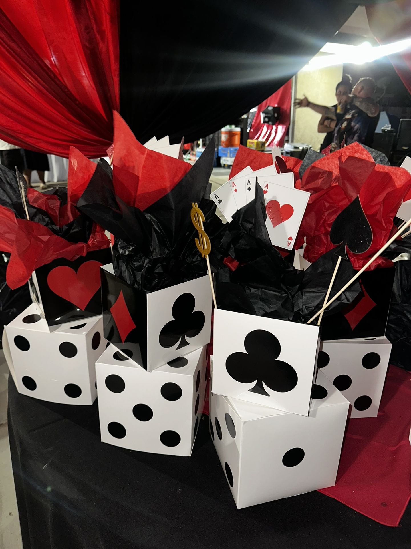 Casino Party Theme Center Pieces