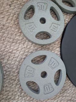 Pair of 10lbs cast iron plates