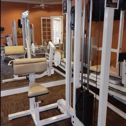 Dual Sided Commercial ProMaxima Bicep Curl and Tricep/ Lat Pull Down Cable Pulley Combo