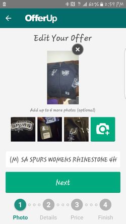 SA SPURS WOMENS RHINESTONE Jacket