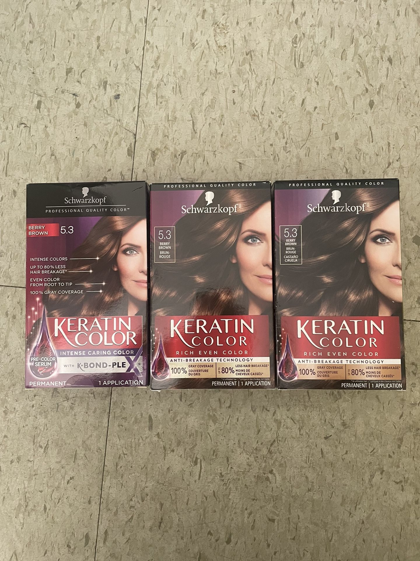 Schwarzkopf Keratin Color 5.3 Berry Brown