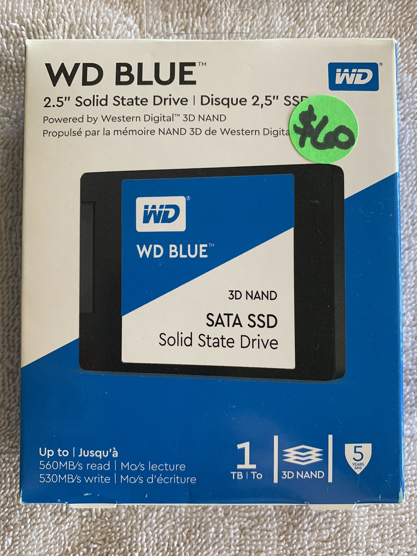1TB_Western Digital SSD laptop drive