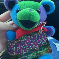 Grateful Dead ‘Franklin’ Dancing Bear Plush – Ty Beanie Style – Vintage