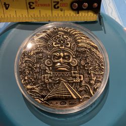 Mayan really detailed 3” Coin this is really detailed and heavy in weight $30 