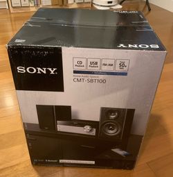 Brand New Sealed Sony Home Audio System CMT-SBT100 CD Player Speakers