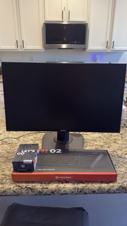 ASUS VG248 Gaming Monitor, CyberPowerPC RGB Keyboard & Gaming Mouse