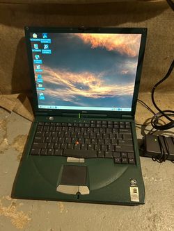 Rare Forest Green Dell Inspiron 3800 – Fully Working Vintage Laptop with Accessories