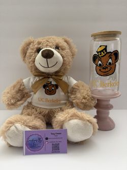 UC Berkeley College Swag Bear/Tumbler
