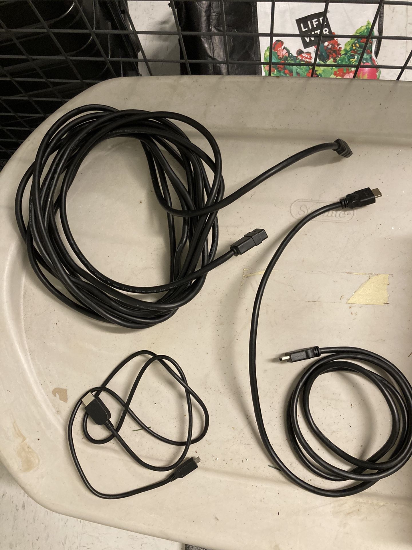 Hdmi cord with extendor over 50 feet- 3 count