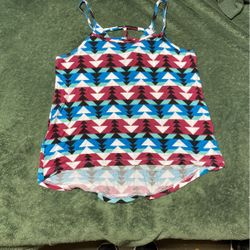 aztec print tank top