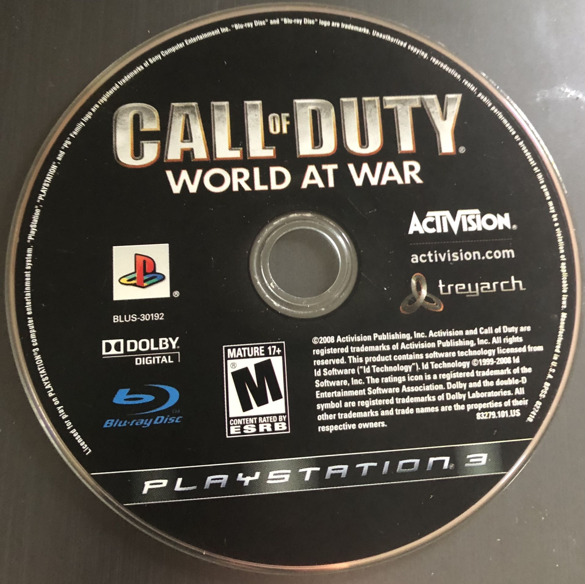 Call Of Duty World At War (PS3)