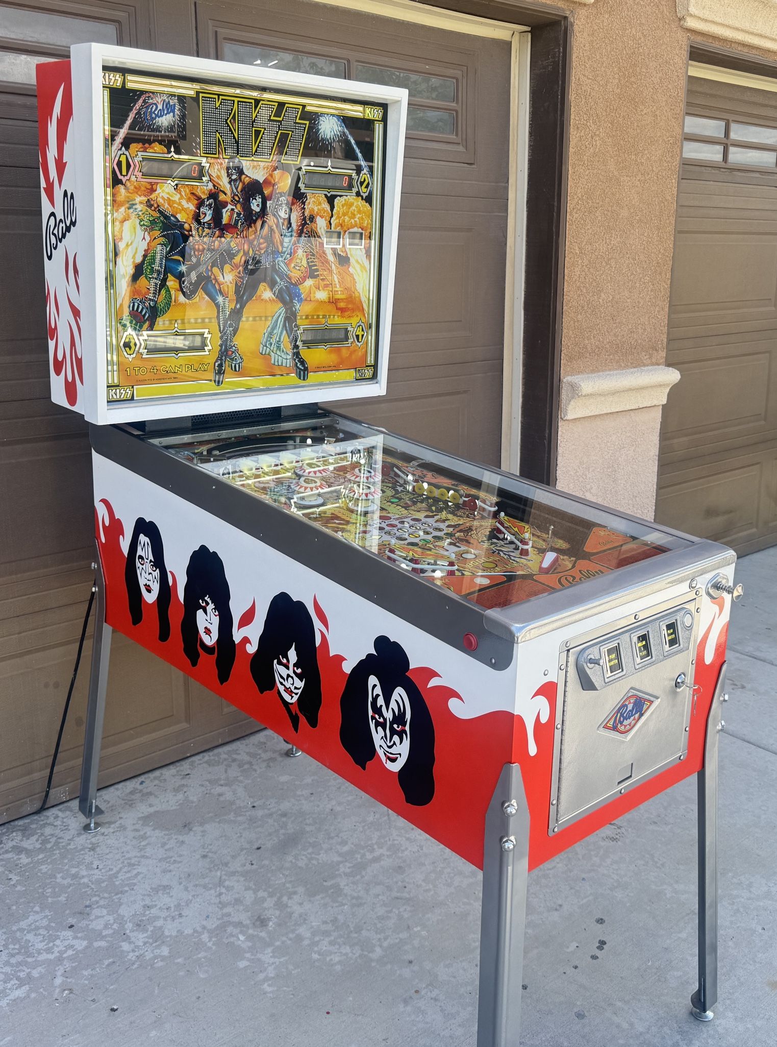 KISS Pinball Fully Restored - Bally