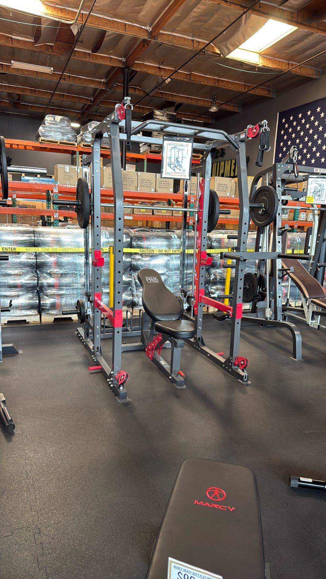 MARCY SM 4903 Home Gym Smith Machine Squat Rack Power