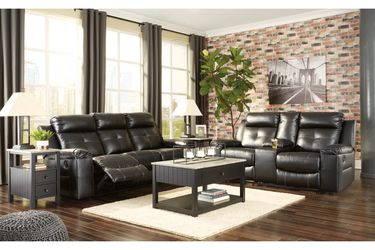Kempten Manual Reclining Sofa and Loveseat Set