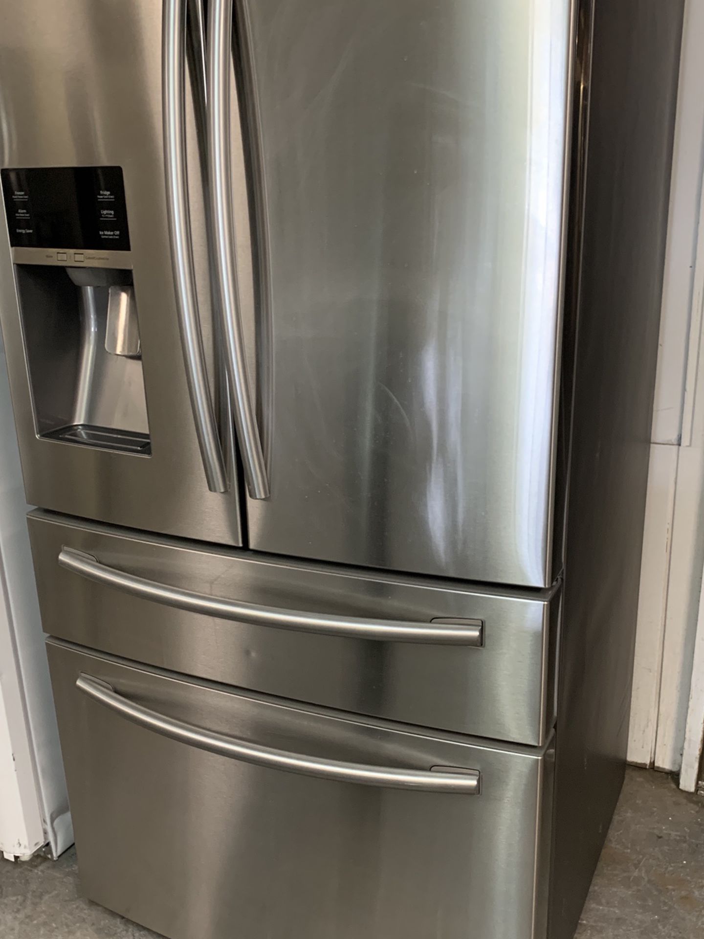 Samsung 4 Door Stainless Steel Refrigerator 36” Wide